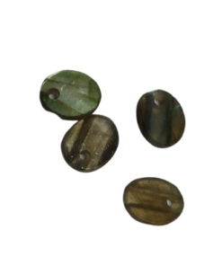 8*10mm Flat Oval Labrodorite with Hole on Top