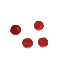 8mm Flat Red Onyx with Hole on Top