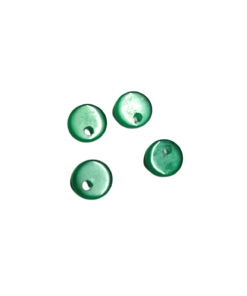 8mm Flat Green Onyx with Hole on Top