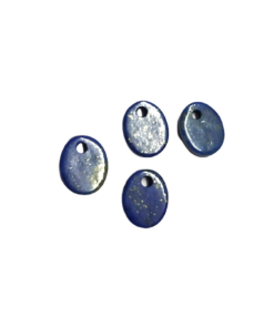 8*10mm Flat Oval Lapis with Hole on Top