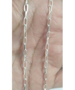 Sterling Silver Paper Clip Chain - 40 cms