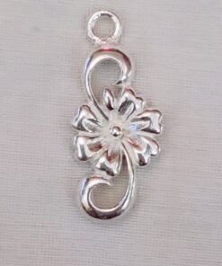 Sterling Silver Flower Mural Charm