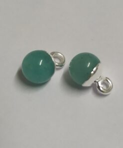6mm Amazonite Bead with 925 Silver Loop