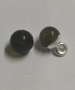 6mm Labrodorite Bead with 925 Silver Loop