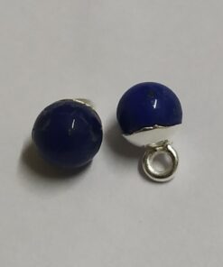 6mm Lapis Bead with 925 Silver Loop