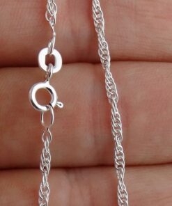 Sterling Silver 40 cms 1.5mm Rope Chain