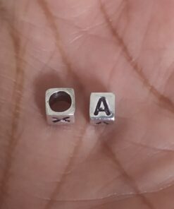 Sterling Silver "A" Bead