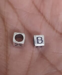 Sterling Silver "B" Bead