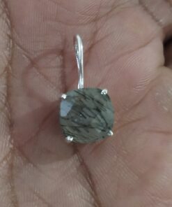Sterling Silver with Black Rutile Pendant