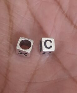 Sterling Silver "C" Bead