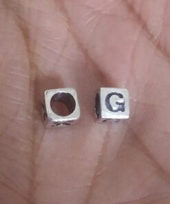Sterling Silver "G" Bead