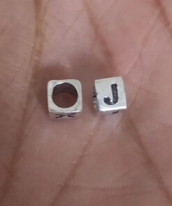 Sterling Silver "J" Bead