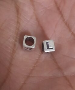 Sterling Silver "L" Bead