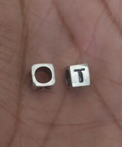 Sterling Silver "T" Bead
