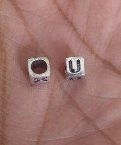 Sterling Silver "U" Bead