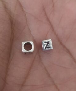 Sterling Silver "Z" Bead