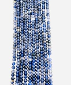 Round Faceted 3mm Iolite Beads 36 cms string length approx