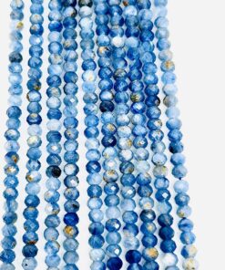 3*4mm Faceted Rondelle Kyanite Beads approx 36 cms string length