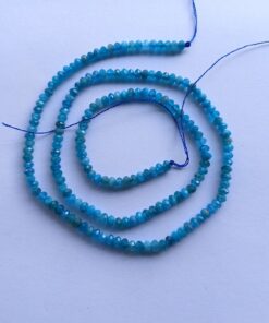 2*3mm Apatite Faceted Rondelle Beads approx 36 cms string length
