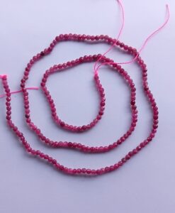 2*3mm Ruby Faceted Rondelle Beads approx 36 cms string length