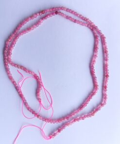 2mm Pink Tourmaline Faceted Round Beads approx 36 cms string length